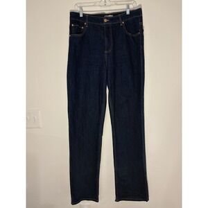 OAT New York Womens Jeans Sz 10/30 Dark Wash Straight Leg Model # P0082-RITJ